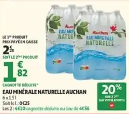 Auchan Eau minerale naturelle auchan offre