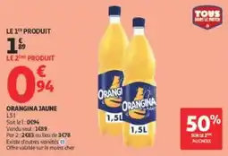 Auchan Orangina jaune offre