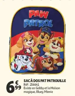 Auchan SAC À DOS PAT PATROUILLE offre