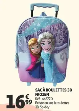 Auchan SAC À ROULETTES 3D FROZEN offre