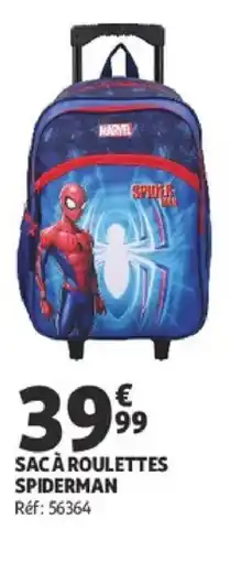 Auchan SAC À ROULETTES SPIDERMAN offre