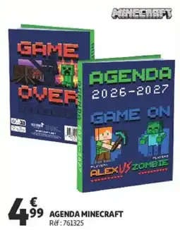 Auchan AGENDA MINECRAFT offre