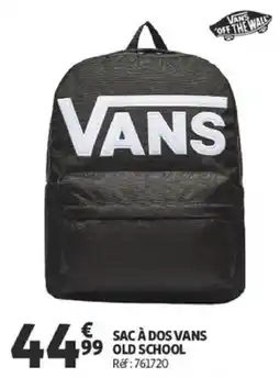 Auchan SAC À DOS VANS OLD SCHOOL offre