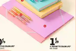 Auchan POCHETTE COLOR LIFE offre