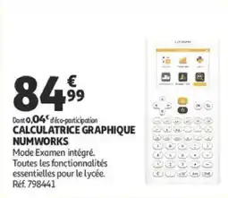 Auchan CALCULATRICE GRAPHIQUE NUMWORKS offre