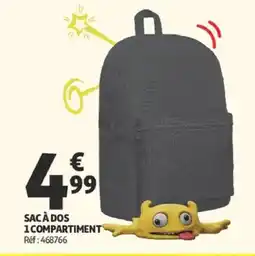 Auchan SAC À DOS 1 COMPARTIMENT offre