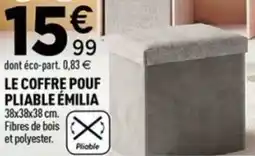 Centrakor LE COFFRE POUF PLIABLE ÉMILIA offre