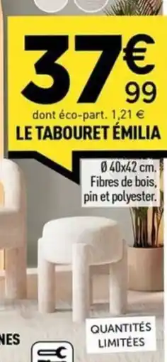 Centrakor LE TABOURET ÉMILIA offre