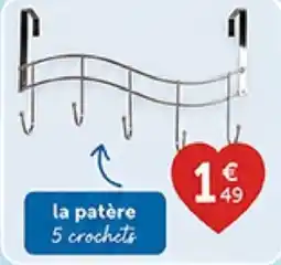 Centrakor la patère 5 crochets offre