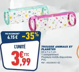 Bureau Vallée TROUSSE ANIMAUX ET PLANÈTES offre
