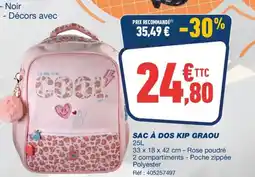 Bureau Vallée SAC À DOS KIP GRAOU offre