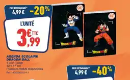 Bureau Vallée AGENDA SCOLAIRE DRAGON BALL offre
