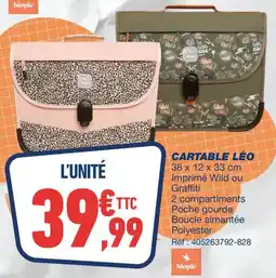 Bureau Vallée CARTABLE LÉO offre