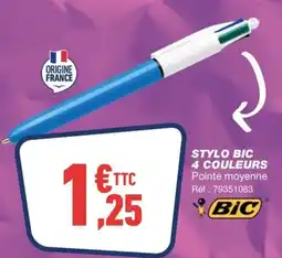 Bureau Vallée STYLO BIC 4 COULEURS offre