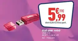 Bureau Vallée CLÉ USB 16GO offre