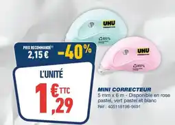 Bureau Vallée MINI CORRECTEUR offre