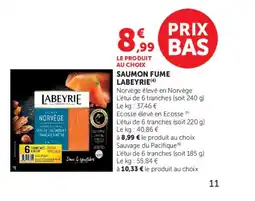 Super U LABEYRIE Saumon fume offre