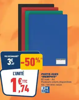 Bureau Vallée PORTE-VUES MEMPHIS offre