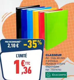 Bureau Vallée CLASSEUR offre