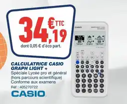 Bureau Vallée CALCULATRICE CASIO GRAPH LIGHT + offre