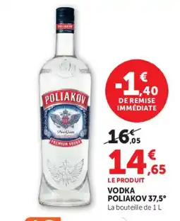 Super U POLIAKOV 37,5° Vodka offre