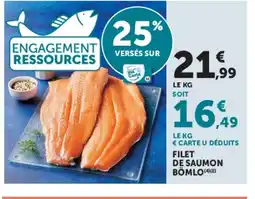 Super U Filet de saumon bömlo offre