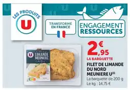 Super U U Filet de limande du nord meuniere offre