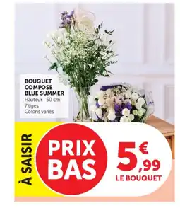 Super U Bouquet compose blue summer offre
