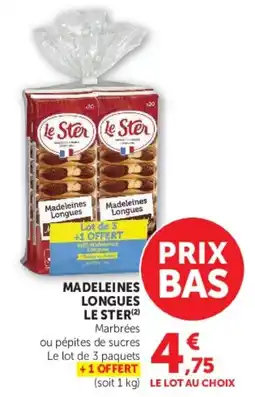 Super U LE STER Madeleines longues offre