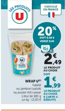 Super U U Wrap offre