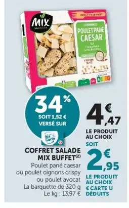Super U MIX BUFFET Coffret salade offre