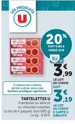 Super U U Tartelettes offre