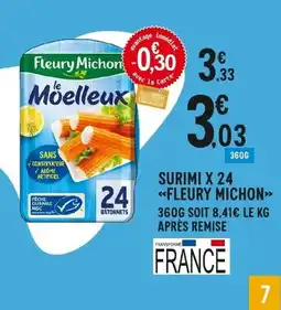 E.Leclerc FLEURY MICHON Surimi x24 offre
