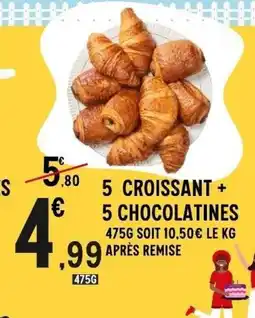 E.Leclerc 5 croissant + 5 chocolatines offre