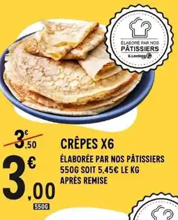 E.Leclerc Crêpes x6 offre