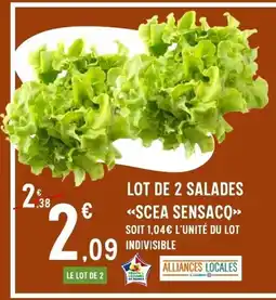E.Leclerc Lot de 2 salades scea sensaco offre