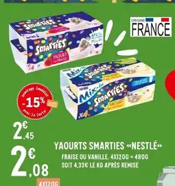 E.Leclerc NESTLÉ Yaourts smarties offre