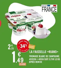 E.Leclerc RIANS La faisselle offre