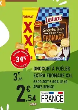 E.Leclerc Gnocchi à poêler extra fromage xxl offre