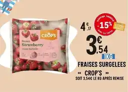 E.Leclerc CROP'S Fraises surgelees offre