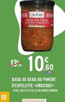 E.Leclerc OROCBAT Axoa de veau au piment d'espelette offre