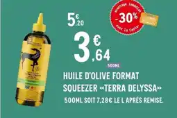E.Leclerc TERRA DELYSSA Huile d'olive format squeezer offre