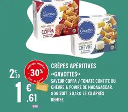 E.Leclerc GAVOTTES crêpes apéritives offre