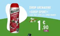E.Leclerc SIROP SPORT Sirop grenadine offre
