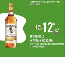 E.Leclerc CAPTAIN MORGAN Spiced gold offre