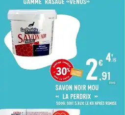 E.Leclerc LA PERDRIX Savon noir mou offre