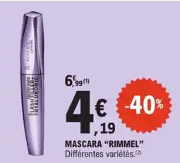 E.Leclerc RIMMEL Mascara offre