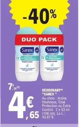 E.Leclerc SANEX Deodorants offre