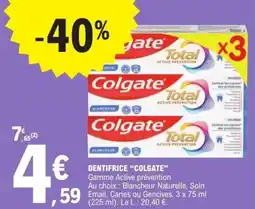 E.Leclerc COLGATE Dentifrice offre