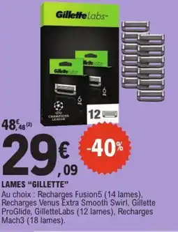 E.Leclerc GILLETTE Lames offre